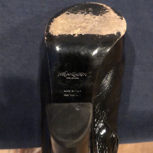 YVes St laurent naplack patent leather plateau - Picture 2 of 4